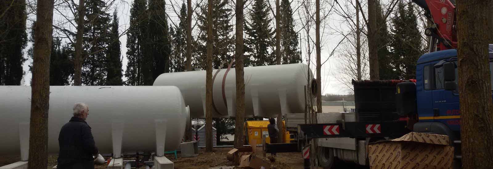 Montaggio serbatoi termovalorizzatore