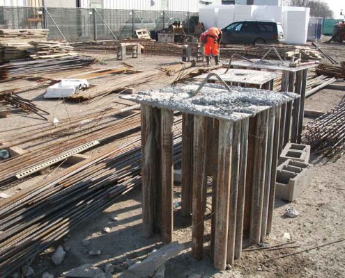 pali fondazione cantiere Benetti Livorno